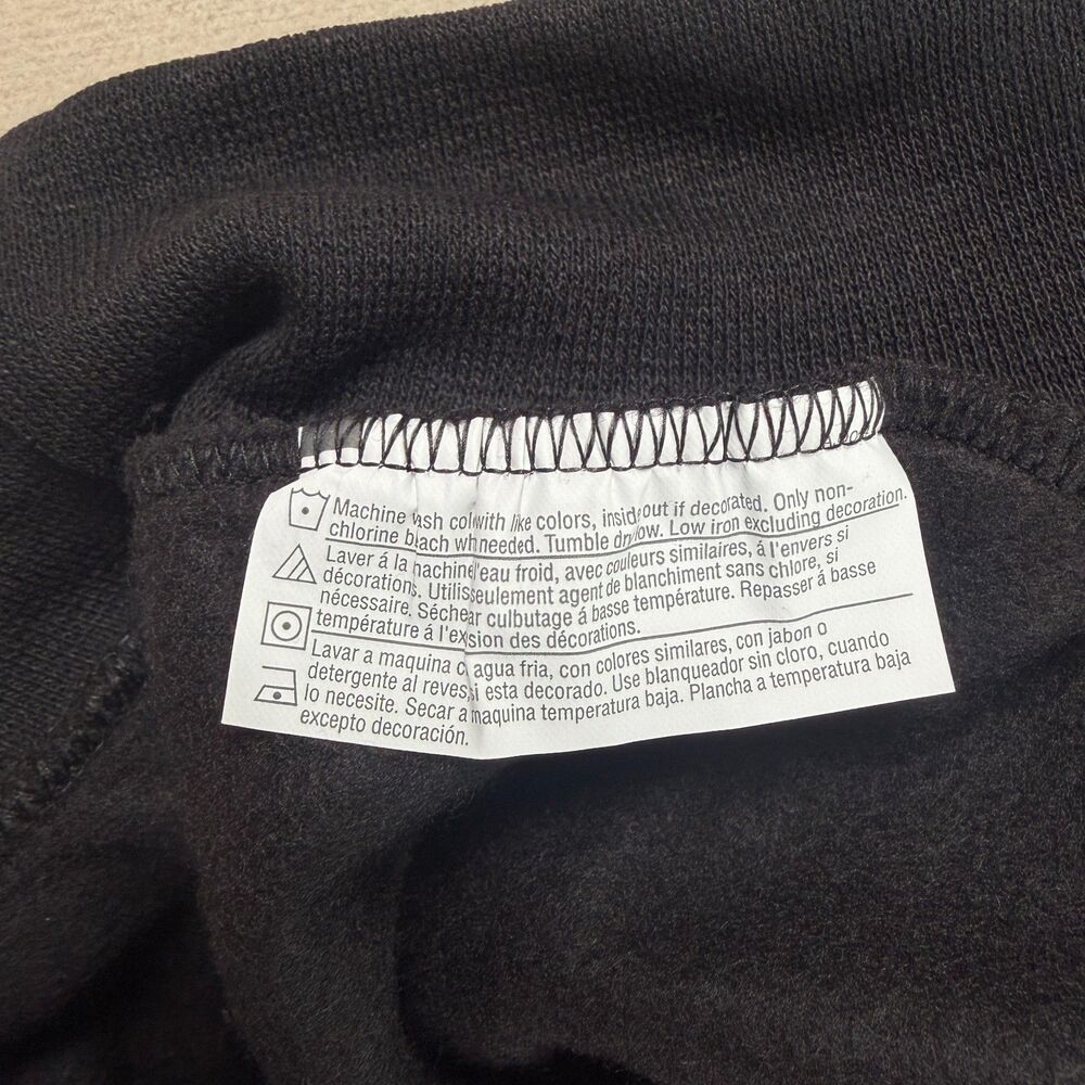 Disney World Mickey Mouse Crewneck Sweatshirt Hanes Black Graphic XL Disneyland - Picture 8 of 8